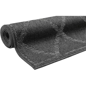 Esprit Outdoorteppich In & Outdoor Sparkle Outdoor (Rhomb) Anthrazit Silber 21