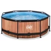 EXIT TOYS EXIT Frame Pool ø244x76cm – Holz Optik 7