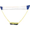 HOMCOM Badmintonnetz Mit 4 Schlägern Gelb, Blau 5