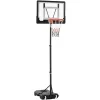 HOMCOM Basketballkorb Höhenverstellbar Schwarz 5