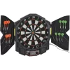 HOMCOM Elektronische Dartscheibe Inklusive 12 Pfeile Schwarz, Weiß, Blau, Rot 5