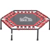 HOMCOM Fitness-Trampolin Für Yoga Rot 5