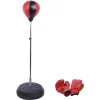 HOMCOM Punchingball-Set Mit Boxhandschuhe Schwarz, Silber, Rot 7