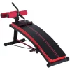 HOMCOM Sit-Up-Bank Mit Trainingsbändern Schwarz, Rot 7