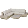 Outsunny Luxus Polyrattan Loungeset Beige 5