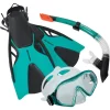 Schildkröt SCHILDKRÖT® Schnorchel Set Cayman Türkis – 3-teilig, Größe L/XL 5