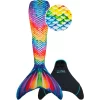 XTREM Toys And Sports – FIN FUN Meerjungfrau Mermaidens Original Gr. Adult XS, Rainbow Reef 7